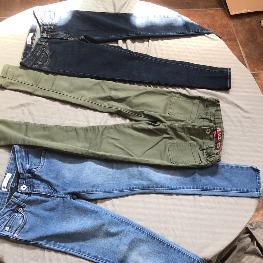 Girls jeans/ jeggings bundle size 10 reg x3